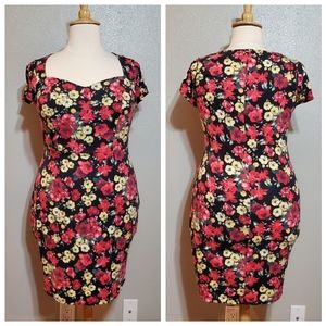 MODCLOTH Floral Pencil Dress